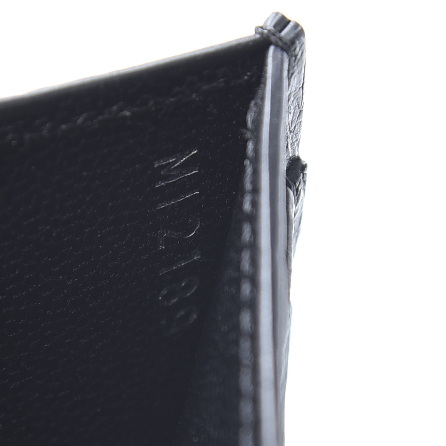 Louis Vuitton Ostrich Double Card Holder Black 7 of 8