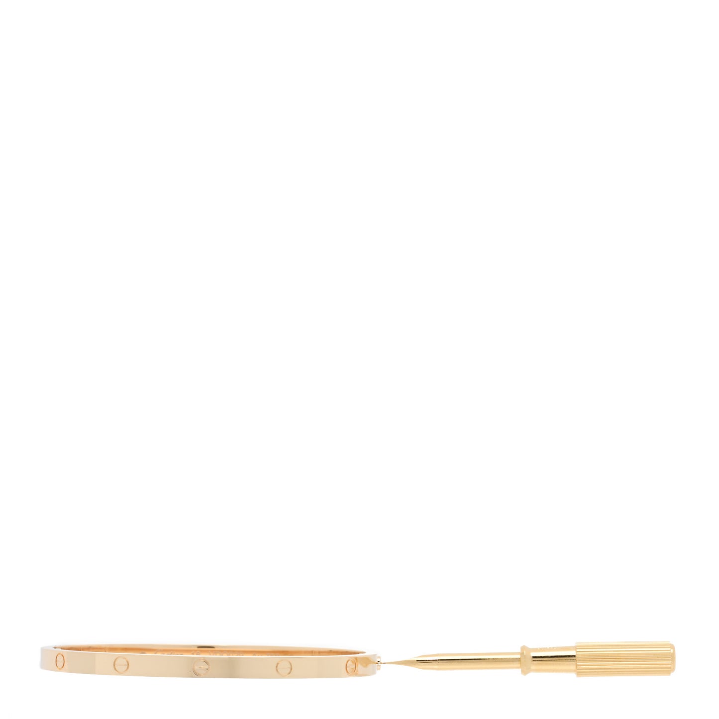 18K Yellow Gold Small LOVE Bracelet 16