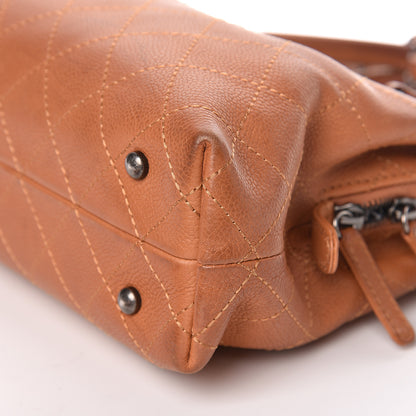Chanel Grained Vegetal Calfskin Small Urban Shopping Tote Camel 9 of 21