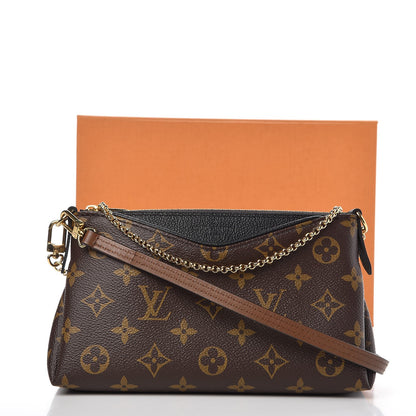 Louis Vuitton Monogram Pallas Clutch Black 8 of 8