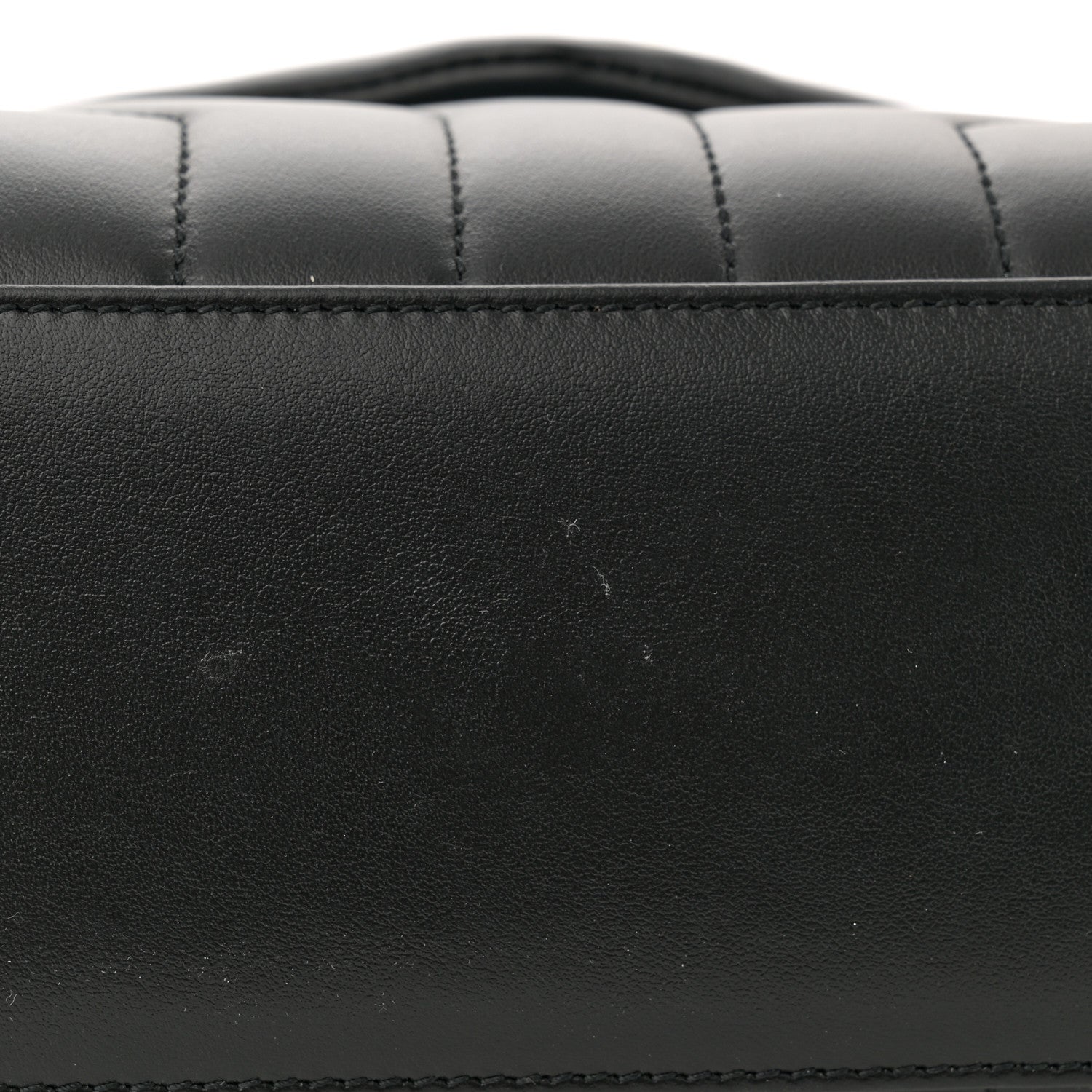 Saint Laurent Calfskin Y Quilted Monogram Small Loulou Chain Satchel Black 11 of 13