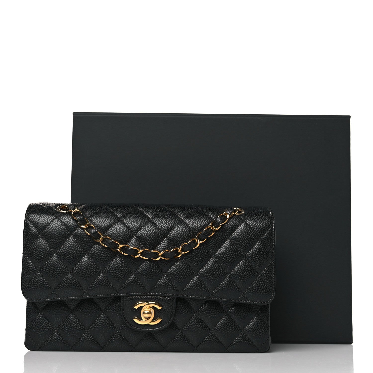 Chanel Caviar Quilted Medium Double Flap Black 10 of 10