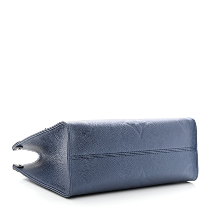 Louis Vuitton Metallic Empreinte Monogram Giant Onthego PM Navy Nacre 4 of 9