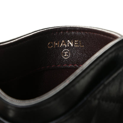 Chanel Lambskin Quilted Card Holder Black 6 of 8
