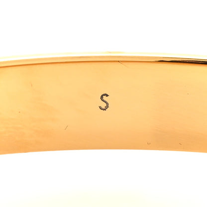 Louis Vuitton LOUIS VUITTON Brass Monogram Nanogram Cuff S Gold 7 of 8