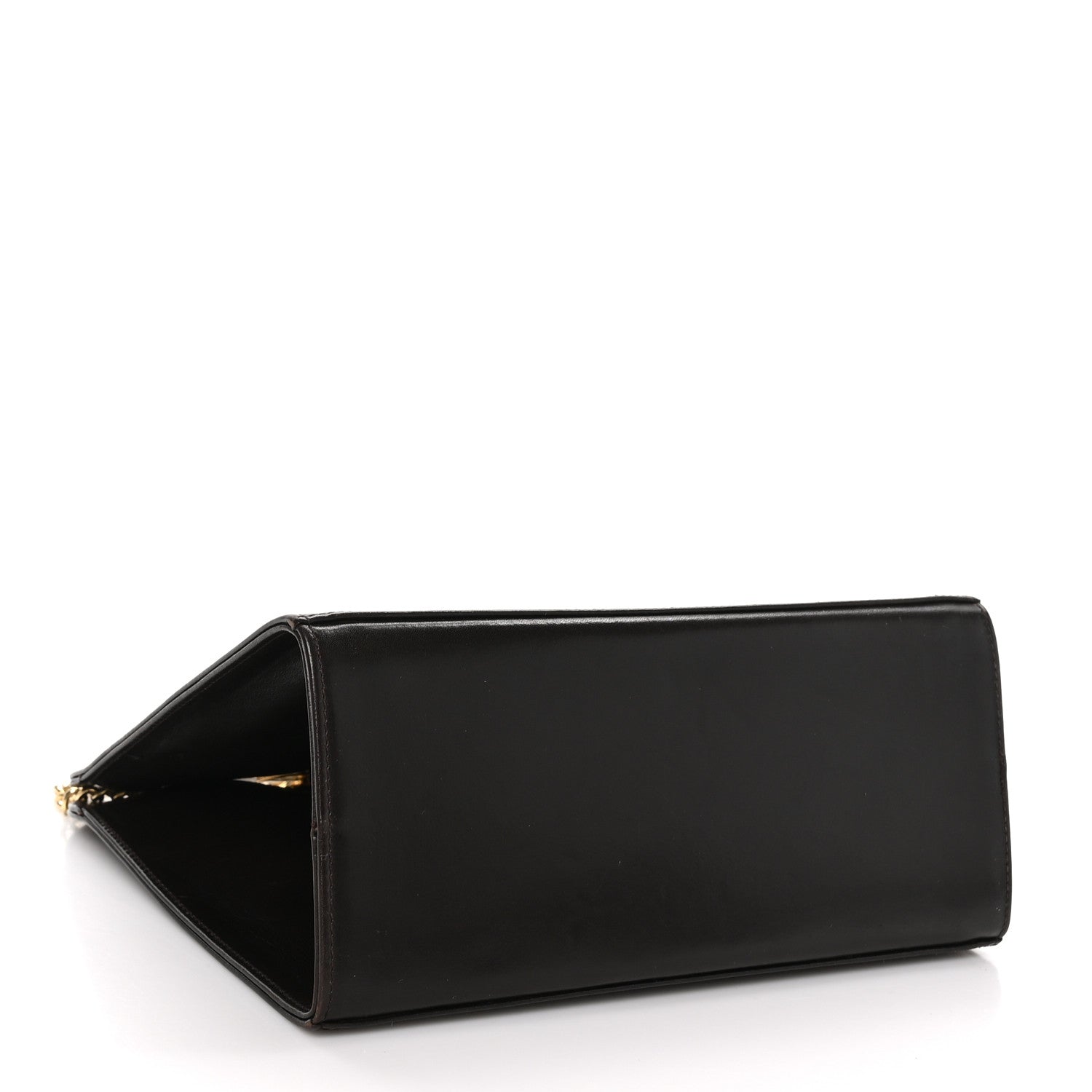 Salvatore Ferragamo Calfskin Diana Clutch Brown 4 of 12