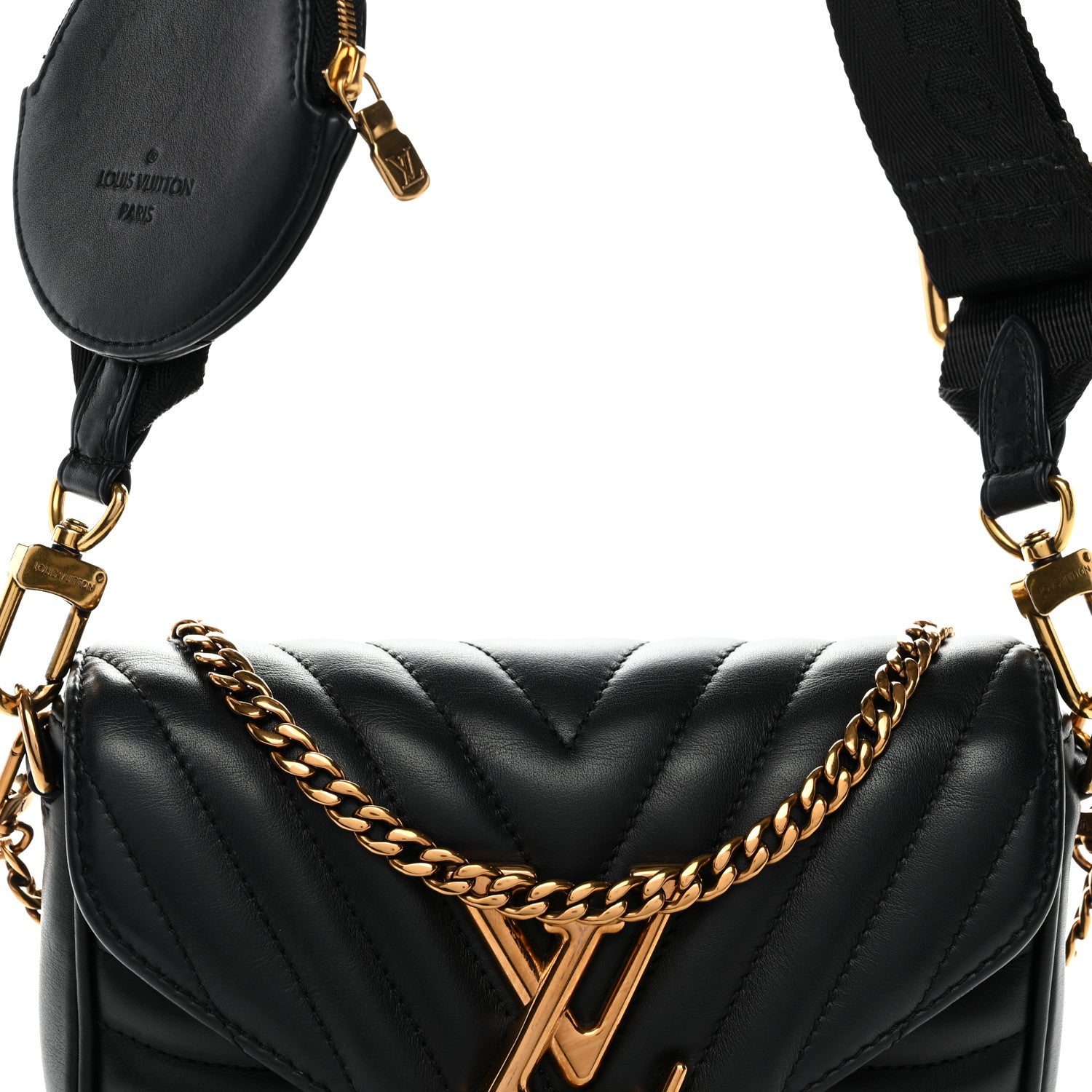 Louis Vuitton Calfskin New Wave Multi Pochette Black 7 of 9
