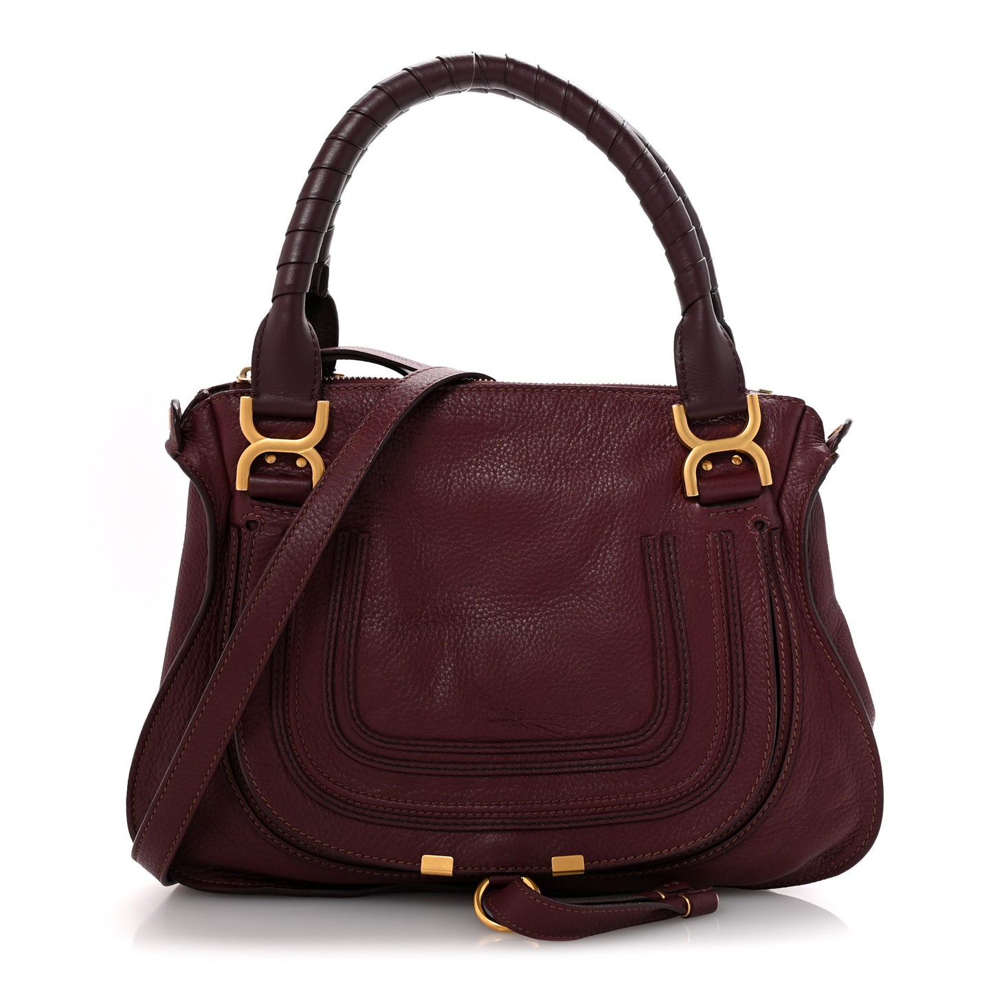 Calfskin Medium Marcie Satchel Wild Purple