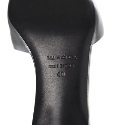 Balenciaga Calfskin BB Pointy Toe Mule 40 Gray 9 of 9