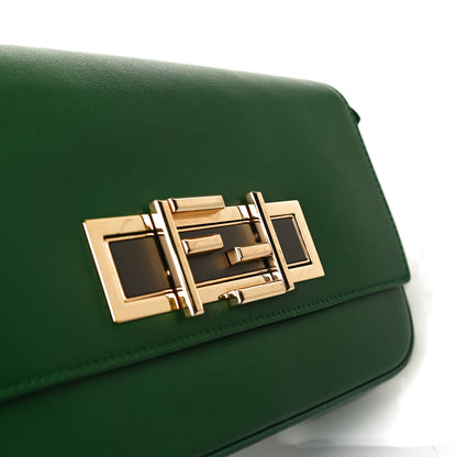 Fendi Vitello Dolce Shiny Nappa 3Baguette Shoulder Bag Green 11 of 18