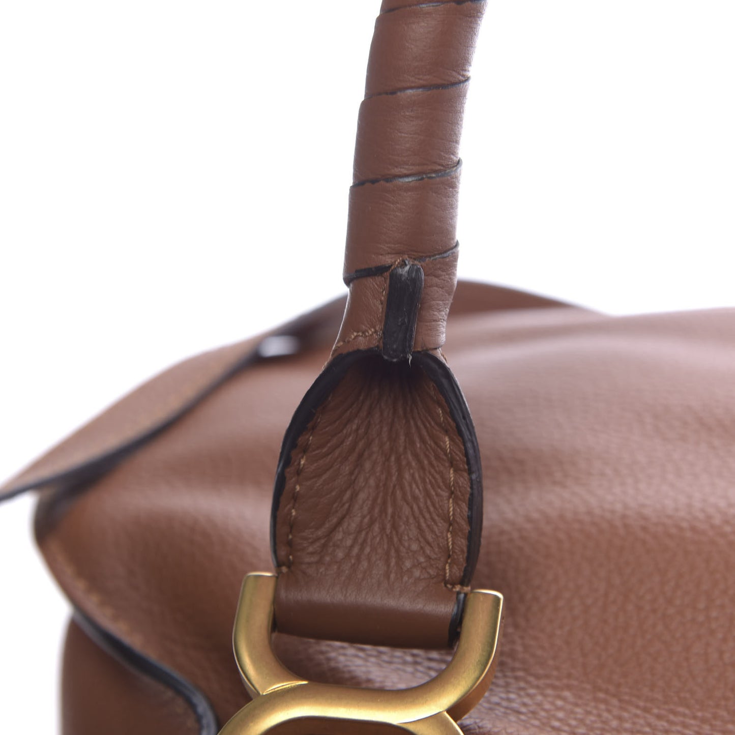 Calfskin Medium Marcie Satchel Tan