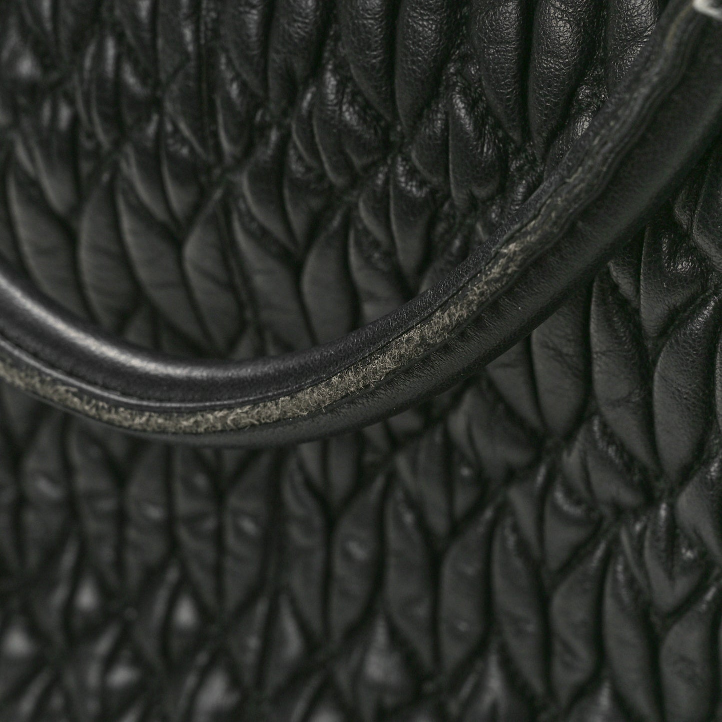 Nappa Matelasse Swarovski Crystal Tote Black