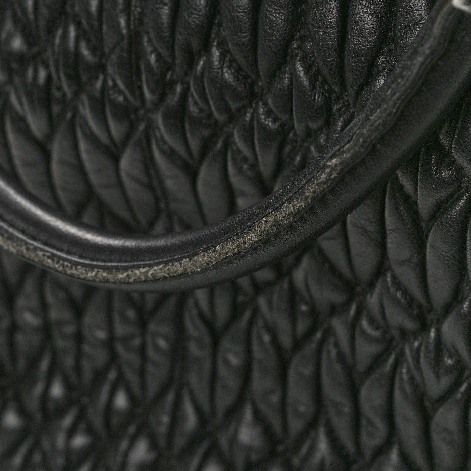 Miu Miu Nappa Matelasse Swarovski Crystal Tote Black 12 of 12