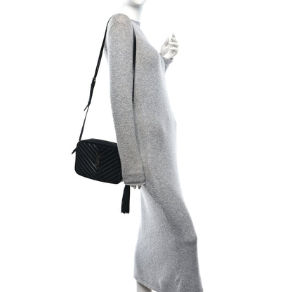 Saint Laurent Calfskin Matelasse Monogram Lou Camera Bag Black 2 of 10