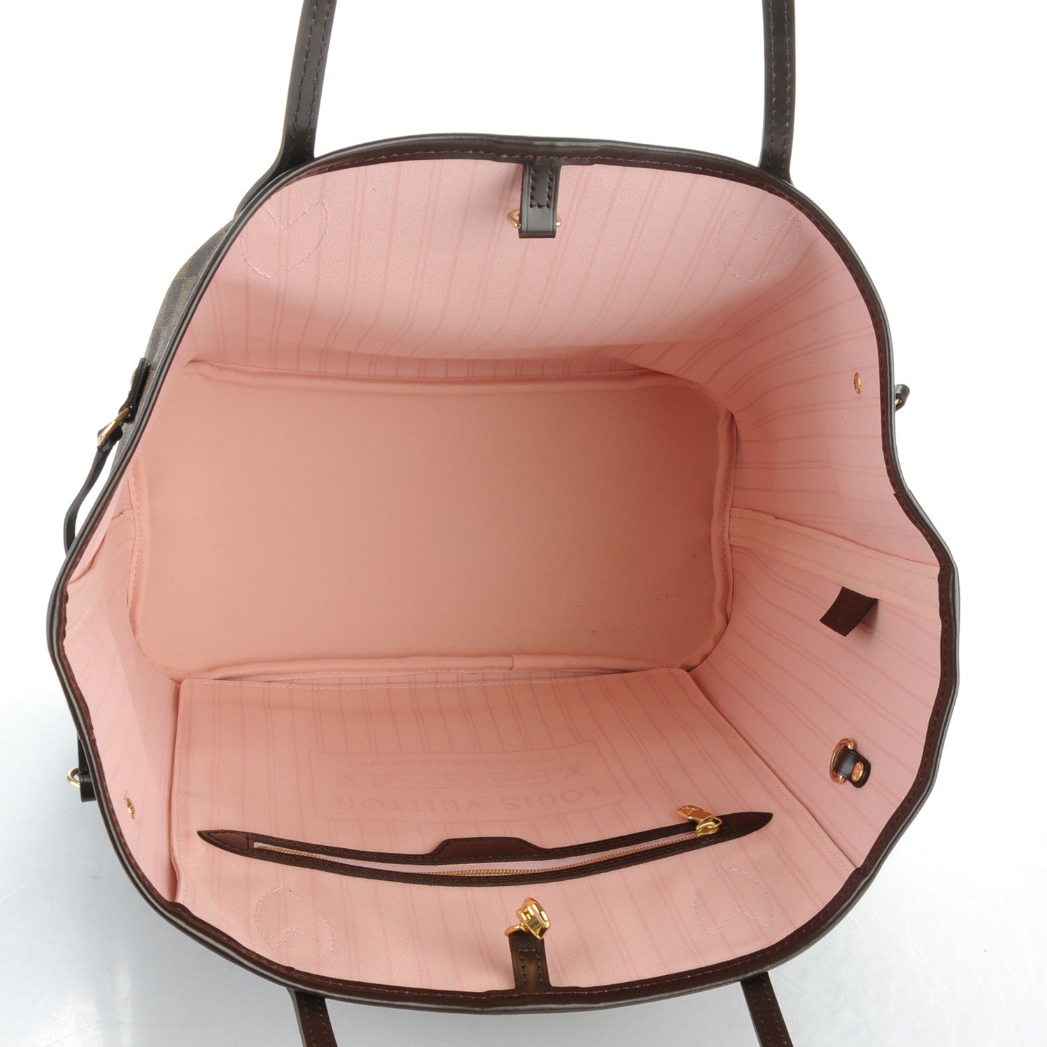 Louis Vuitton Damier Ebene Neo Neverfull MM Rose Ballerine 5 of 7