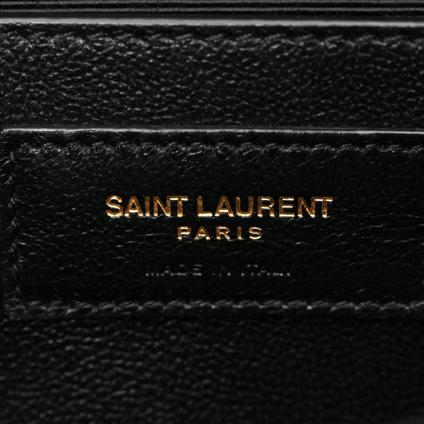 SAINT LAURENT Grain De Poudre Medium Classic Monogram Kate Satchel Black