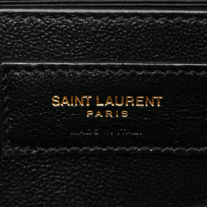 Saint Laurent SAINT LAURENT Grain De Poudre Medium Classic Monogram Kate Satchel Black 5 of 9