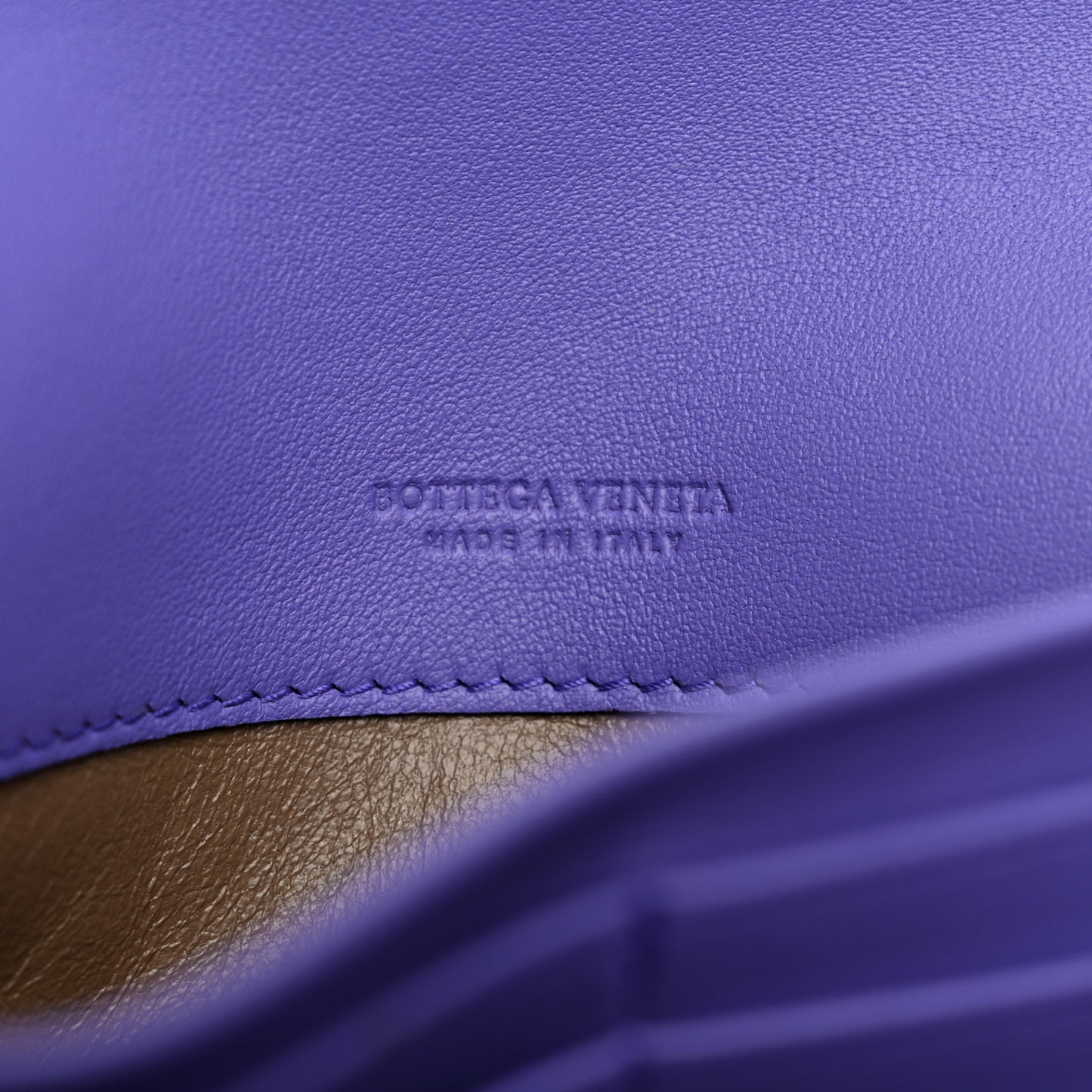 Nappa Intrecciato Continental Flap Wallet Lavender