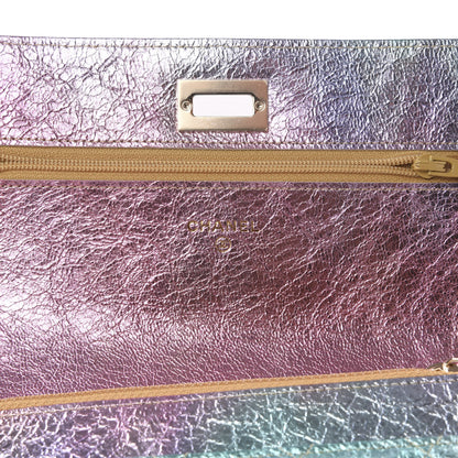 Chanel Metallic Goatskin Quilted 2.55 Reissue Wallet on Chain WOC Multicolor 5 of 11