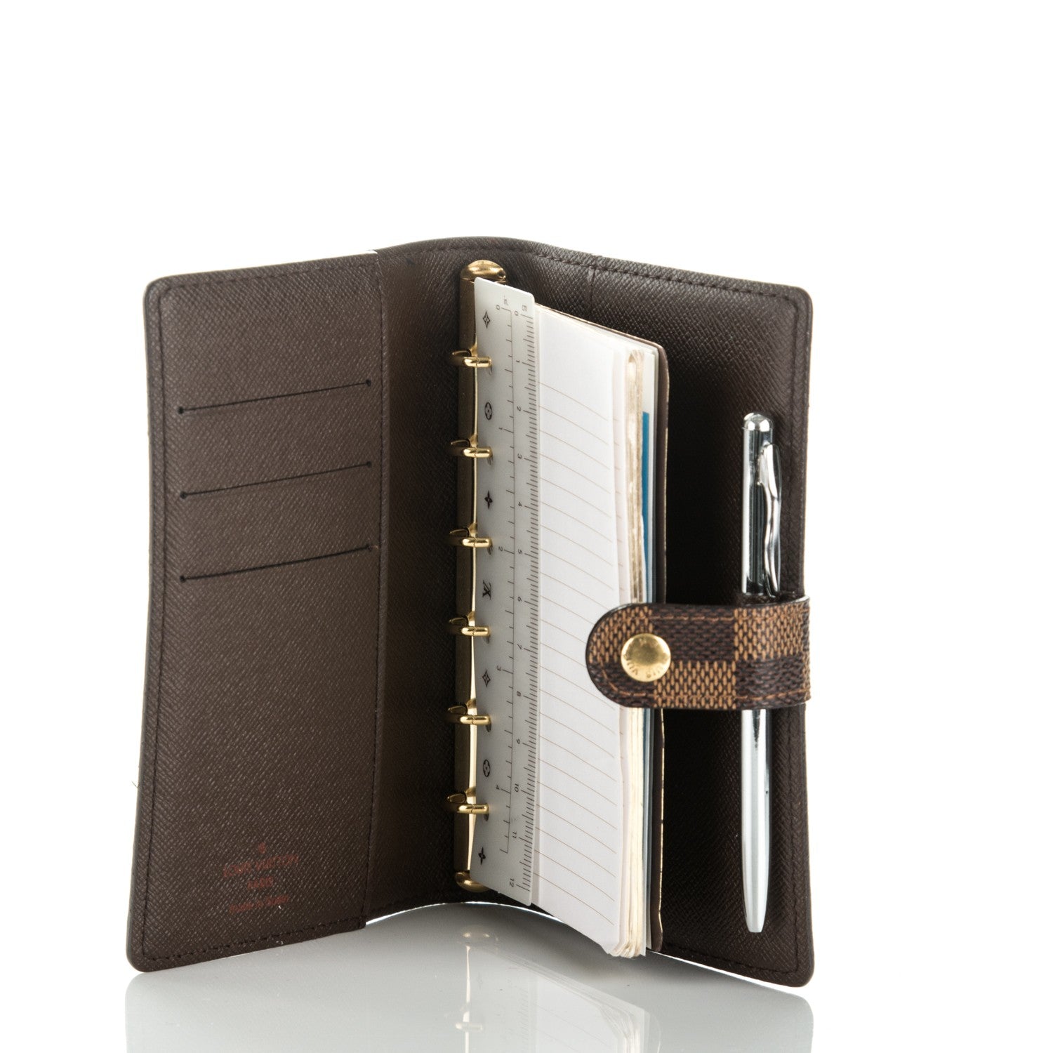 Louis Vuitton Damier Ebene Small Ring Agenda Cover 5 of 6