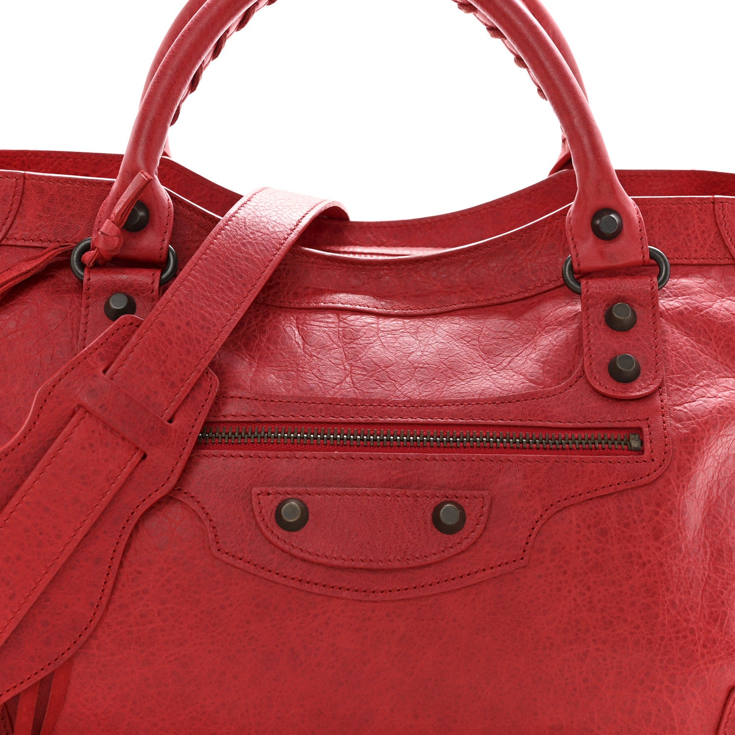Balenciaga Agneau Classic Hardware City Rouge Coquelicot 8 of 12