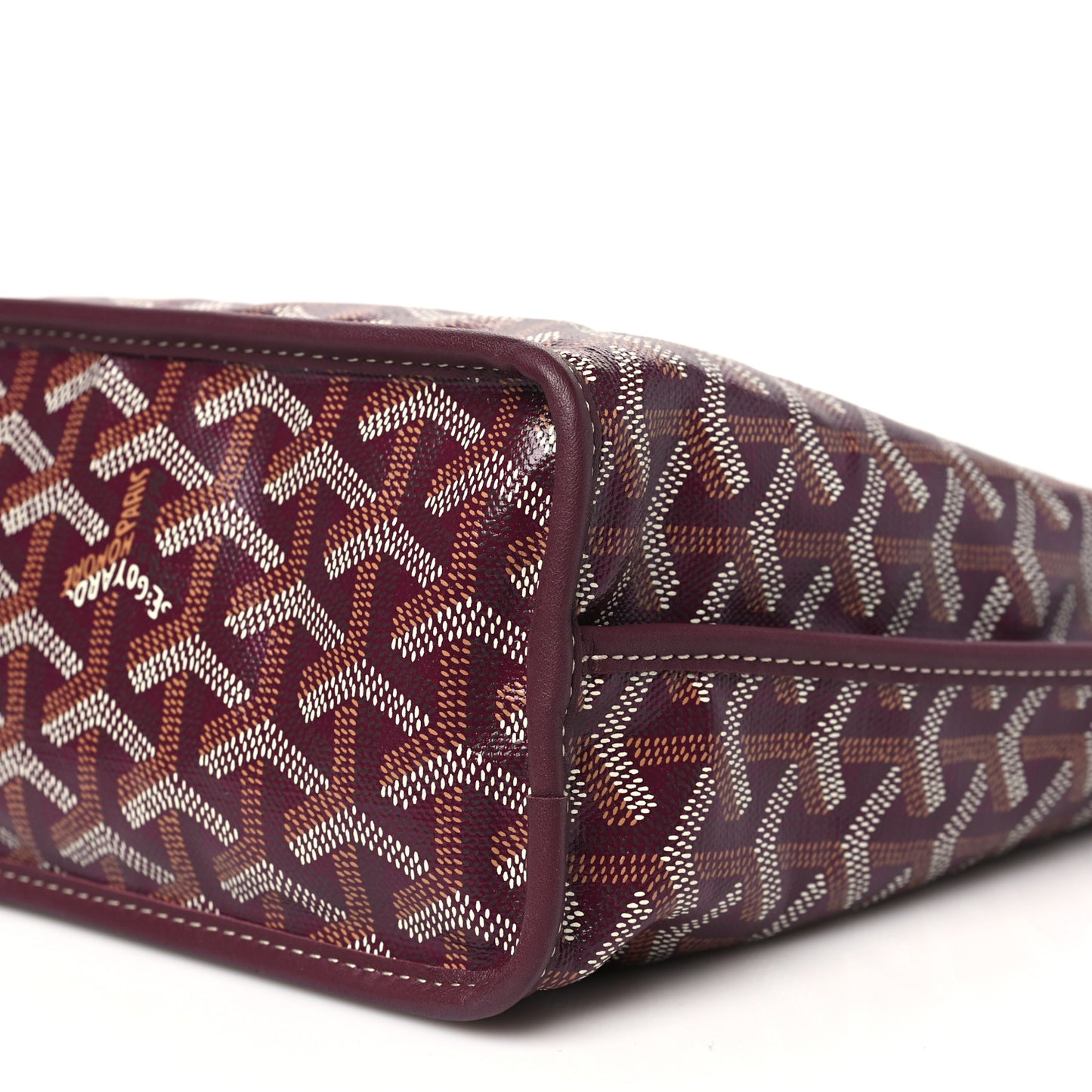Goyardine Reversible Mini Anjou Burgundy