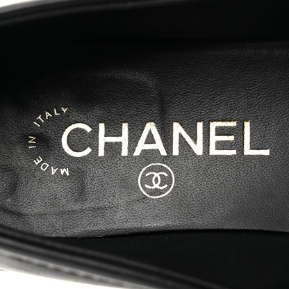 Chanel Lambskin Quilted CC Turnlock Loafers 40 Black 8 of 9