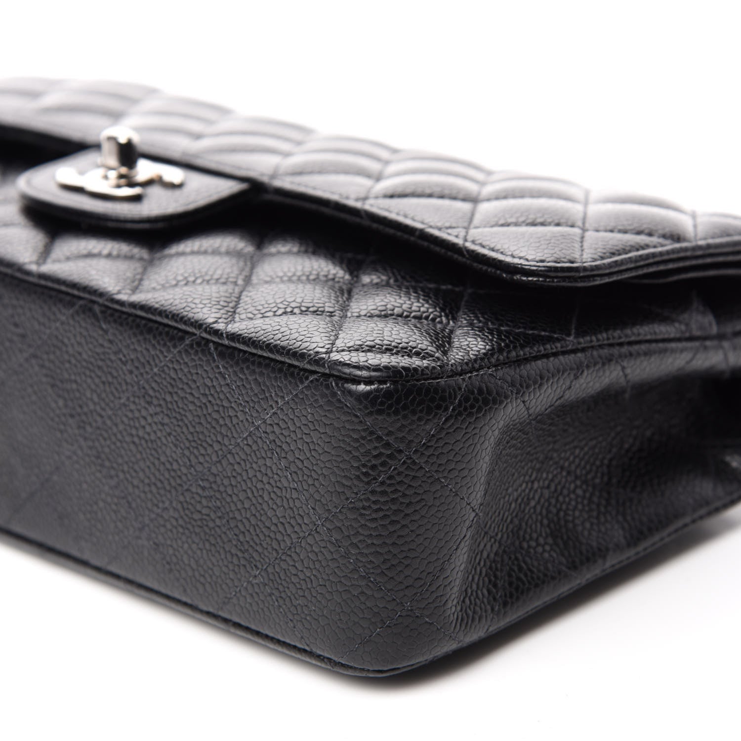 Chanel Caviar Quilted Medium Double Flap Black 7 of 12