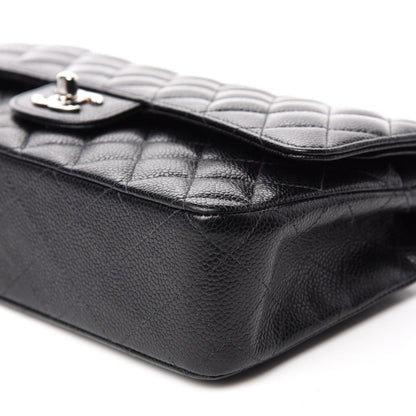Chanel Caviar Quilted Medium Double Flap Black 7 of 12
