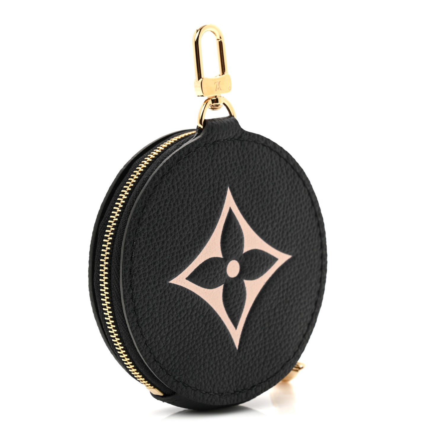 Empreinte Monogram Giant Round Coin Purse Black Beige