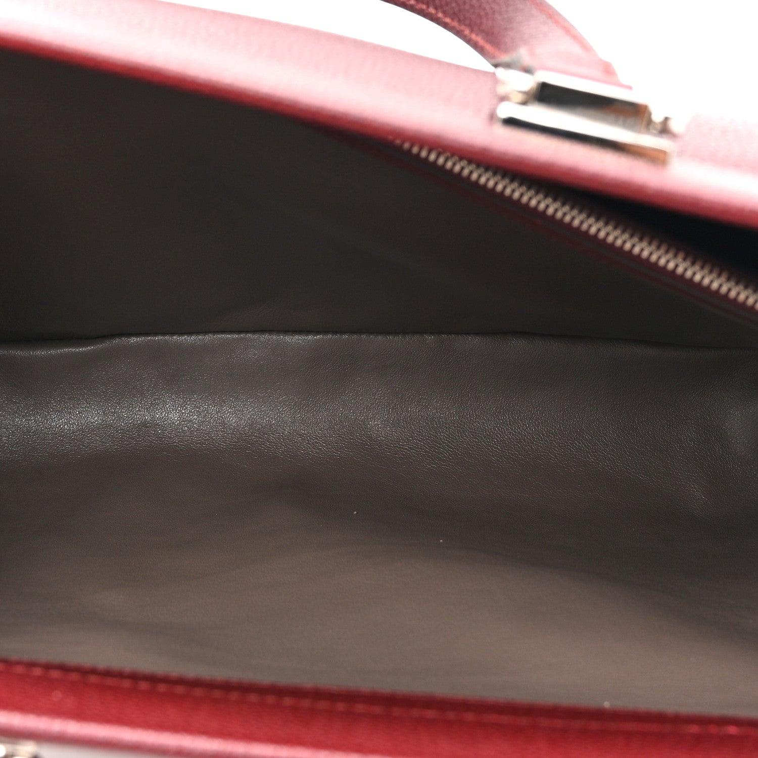 Gucci Grainy Calfskin Medium Zumi Top Handle Bag Vintage Bordeaux 6 of 12