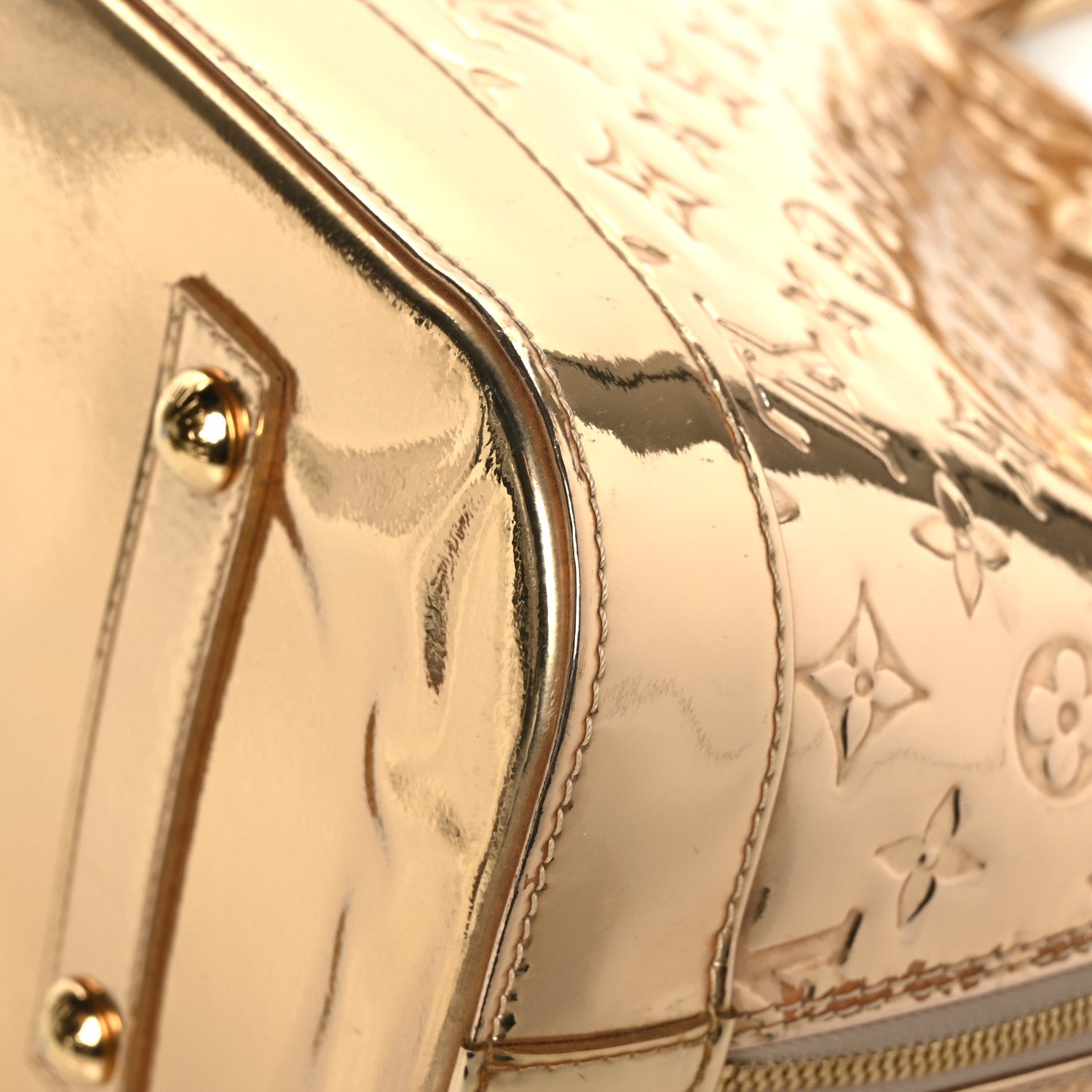 Louis Vuitton Monogram Miroir Alma MM Gold 8 of 11