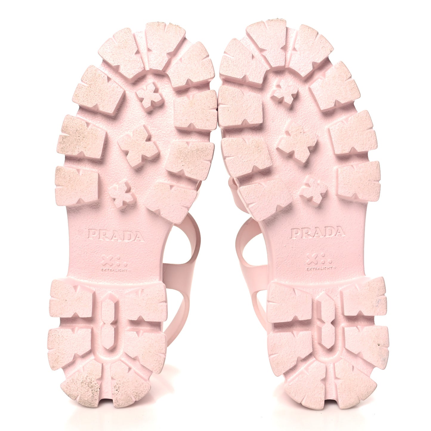 Foam Rubber Metal Triangle Logo Monolith 55mm Cage Sandals 40 Alabastro