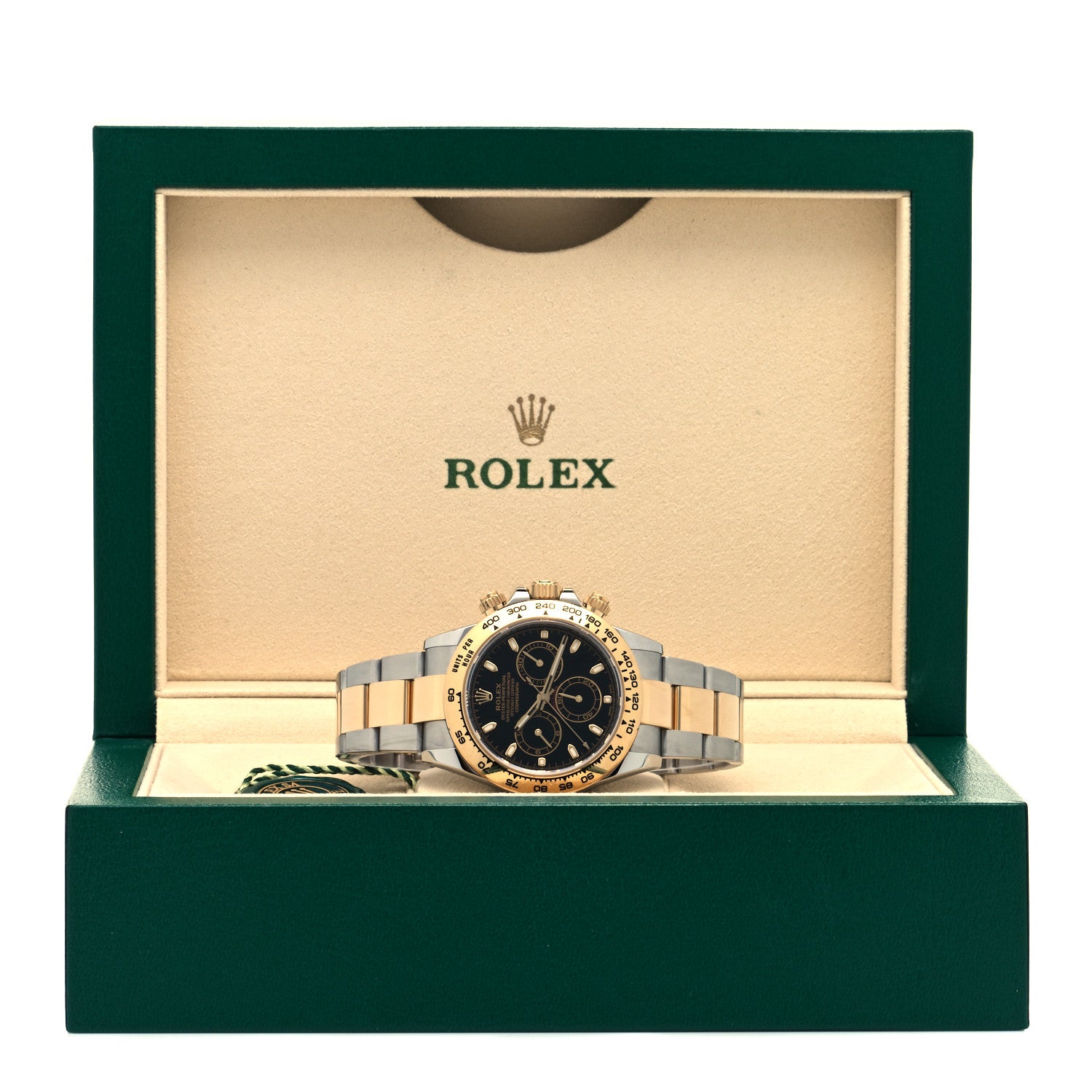 Rolex Stainless Steel 18K Yellow Gold 40mm Oyster Perpetual Cosmograph Daytona Watch Black 116503 5 of 5