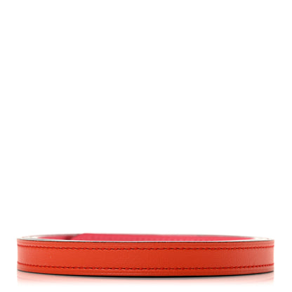 Hermes Swift Epsom 13mm Belt Strap 85 34 Orange Poppy Rose Azalee 2 of 6