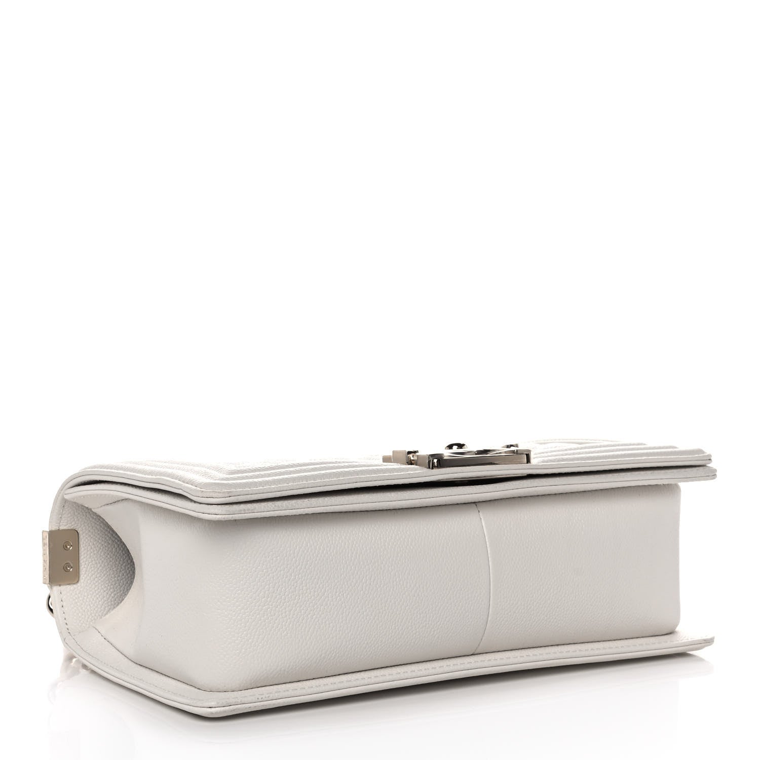 Chanel Caviar Quilted Medium Boy Flap White 4 of 12