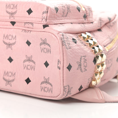 MCM Visetos Side Stud Mini Stark Backpack Pink 11 of 11
