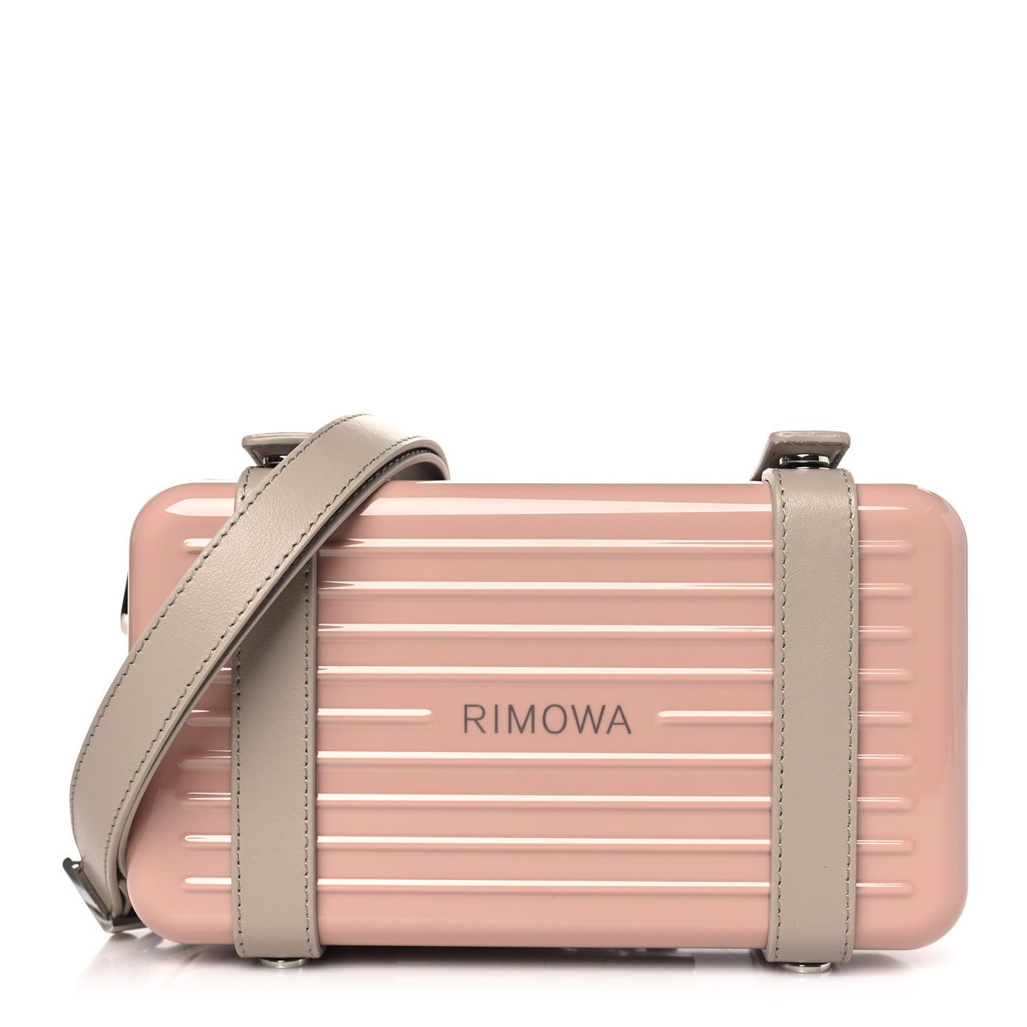Gloss Polycarbonate Personal Cross-Body Bag Rose