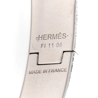 Hermes Enamel Narrow Clic Clac H Bracelet PM White 4 of 5