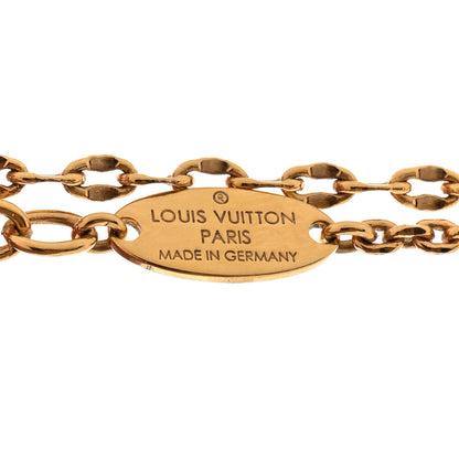 Louis Vuitton Metal Blooming Strass Necklace Gold 4 of 6