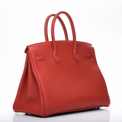 Hermes Togo Birkin 35 Vermillion 3 of 24