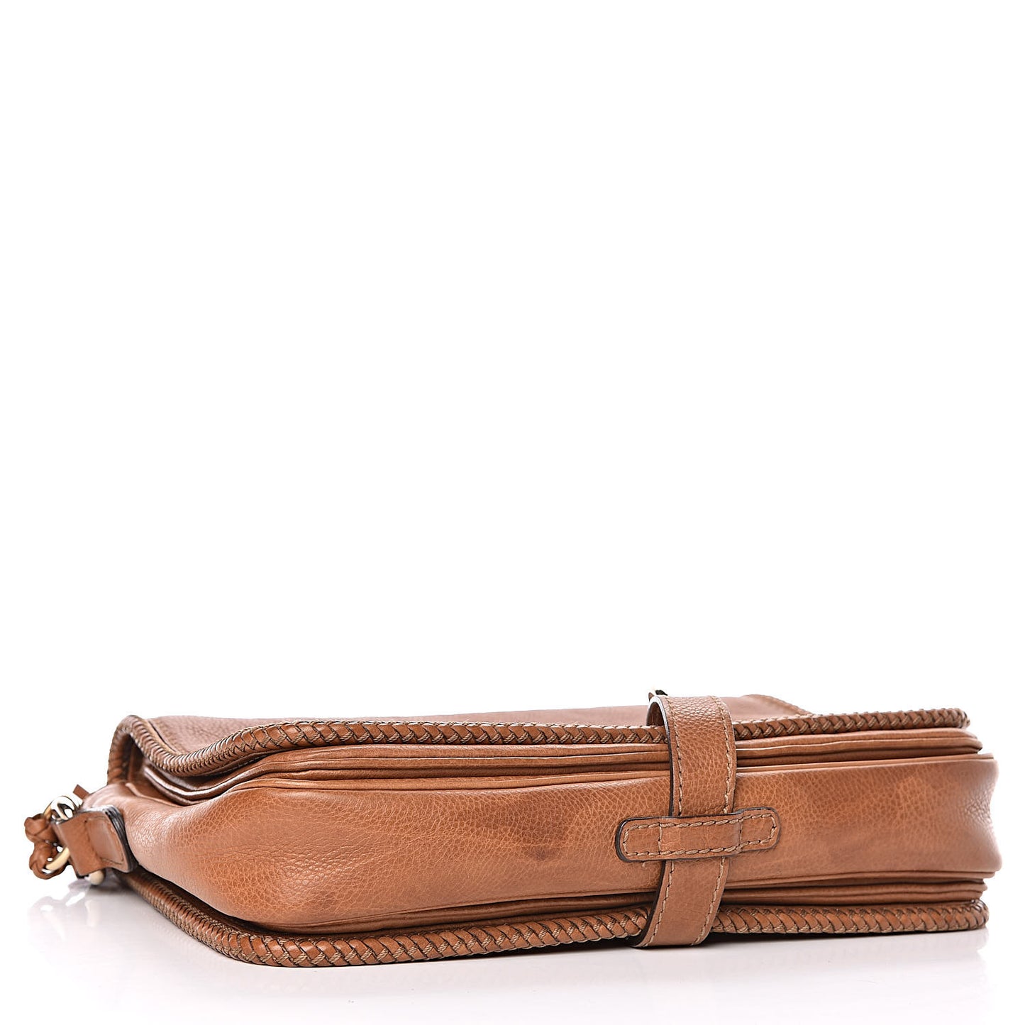 Grained Calfskin Medium Marrakech Flap Messenger Bag Brown