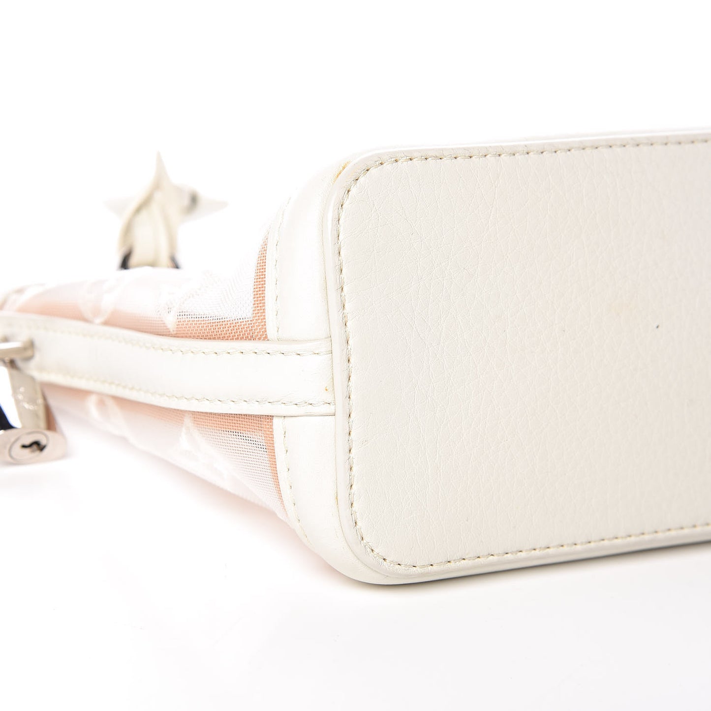 Monogram Transparence Transparent Lockit Clutch White