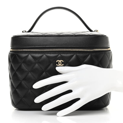 Chanel Caviar Quilted Large Vanity Pouch Black 3 of 18