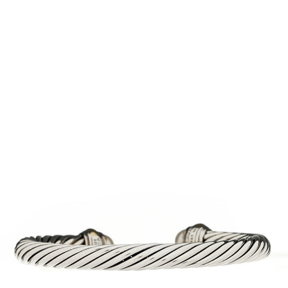 David Yurman Sterling Silver 14K Yellow Gold Cultured Pearl 7mm Cable Classics Bracelet 2 of 3