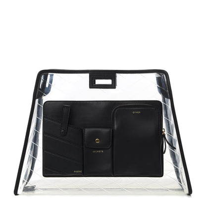 Fendi TPU Vitello Grace Pequin Pocket Medium Peekaboo Defender Black 1 of 8