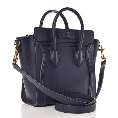 Celine Smooth Calfskin Nano Luggage Ink 3 of 10