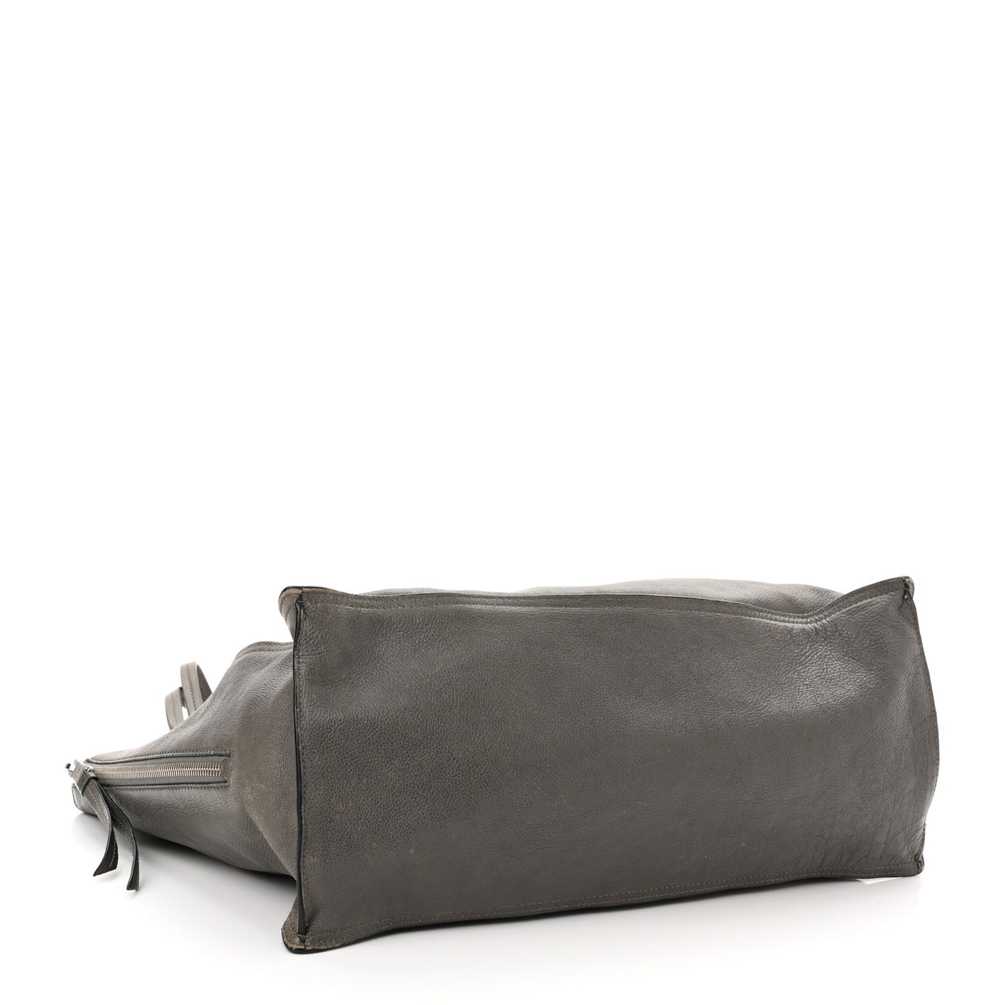 Glace Calfskin Etiquette Shopping Bag Marine Astrale