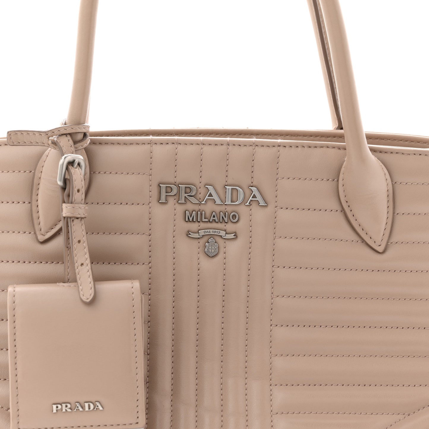 Soft Calfskin Impunture Diagramme Tote Cipria