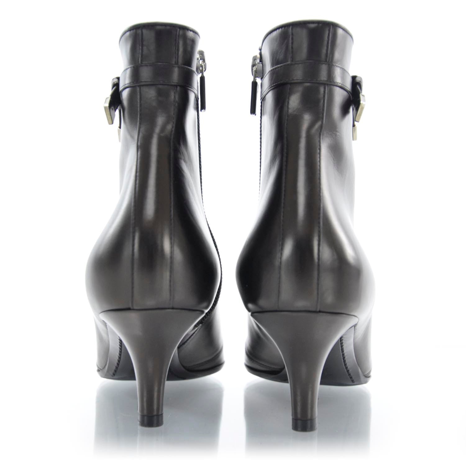 Louis Vuitton Leather Ankle Boots Black 38.5 3 of 8